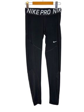 Nike Pro Black Compression Mesh Panel Leggings